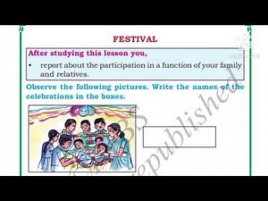 Festival Class 2 EVS full lesson explanation and textbook activities Karnataka state syllabus