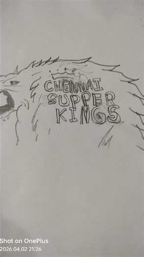 drawing of CSK logo #comment csk fans