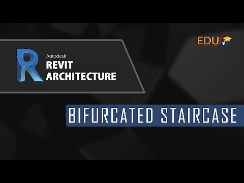 Advance tutorial for Revit: How to draw Bifurcated Staircase in Revit