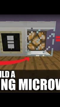 HOW TO BUILD A WORKING MICROWAVE MINECRAFT