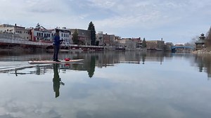 Nick and Andy paddle through downtown Manistee and out to Lake Michigan while enjoying plenty of scenery and unique experiences along the way. A stop at North Channel Brewing caps off a perfect spring day! | MI Playground