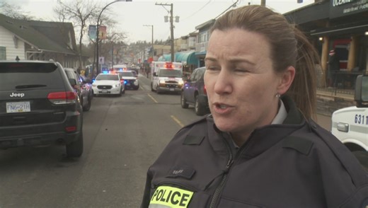 Global Exclusive: People trapped after violent windstorm takes out part of White Rock pier