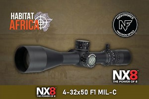 NightForce NX8 4-32x50 F1 MIL-C Riflescope