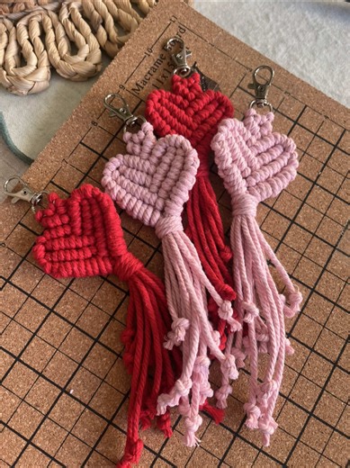 Mindful Macrame Hearts Keyrings: Step-by-Step Guide