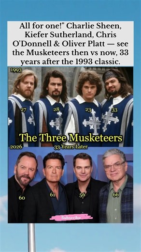 The Three Musketeers Cast: 1993 vs 2026 — 33 Years Later! ⚔️ #thenandnow #shorts