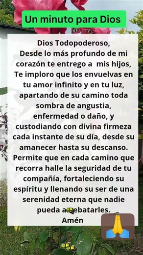 oración por los hijos 🙏 está oracion es de una madre que todos los días sufre por el futuro de hijos