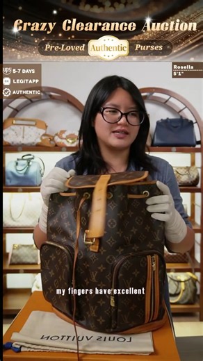 Pre-owned Monogram coated canvas with leather trim Backpacks Louis Vuitton Monogram Canvas Sac A Dos Bosphore Backpack Bag【FL3196】