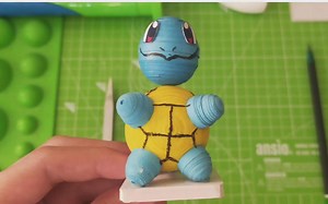 衍纸【Quiling】 立体衍纸杰尼龟 宠物小精灵 神奇宝贝