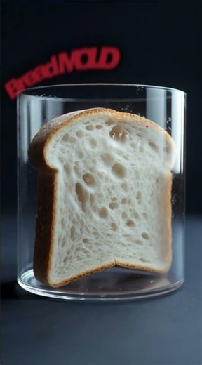 Mold Growth Timelapse on Bread 🍞 | Scientific Macro Transformation #shorts