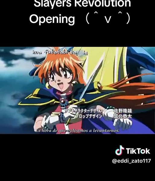 Slayers Revolution Opening/ nuevamente mi linda Lenna con sus compitas en sus aventuras por su mundo magico papus ヽ(ﾟ∀ﾟ)ﾉヽ(^0^)ﾉ#animeopening #slayers