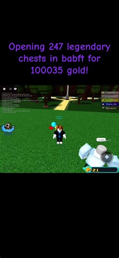 Opening legendary chests in babft #babft #roblox