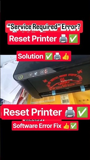How to Fix Epson L3250 L3210 Printer Red Light Blinking _Reset | Resetter software #printer #epson