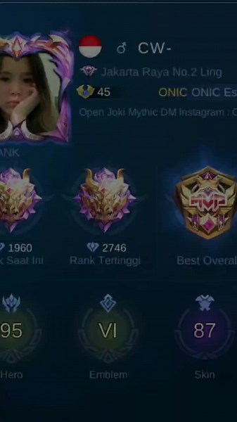 ONIC•CW- #mobilelegend #mobilechallenge #fyp #samasamadirumah #samasamabelajar #masukberanda #dirumahaja