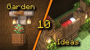 Minecraft | 10 Simple Garden Ideas and Decorations Minecraft Map