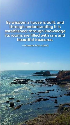 By Wisdom a House Is Built | Proverbs 24:3-4 NIV