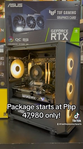 96 reactions | One of our #PoweredByAsus Ryzen 5 5600 + Asus TUF RTX 3060 ti PC build packages in action :) You can also avail one! Message us or visit www.battlepasstechparts.com to know more :) | Battle Pass Tech Parts | Facebook