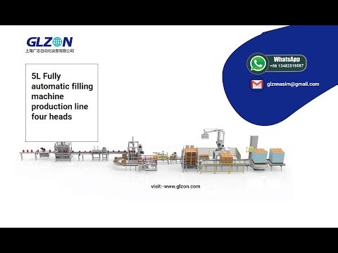 1-Gallon Paint Bucket Filling Line | Fully Automated Packaging System | GLZON