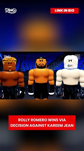 Rolly Romero wins via Decision! 🥊 #theringpf #boxing #boxingchampion #prizefighterroblox #roblox