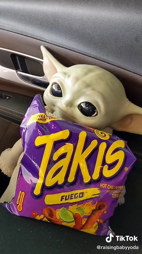 Baby Yoda Eating Takis - Cute and Funny Moment