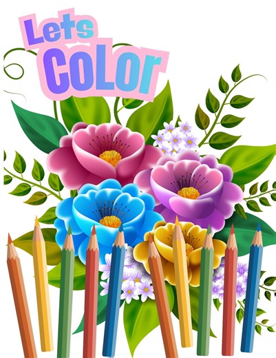 Botanical Flowers Coloring 30 Pages PDF Download - Etsy