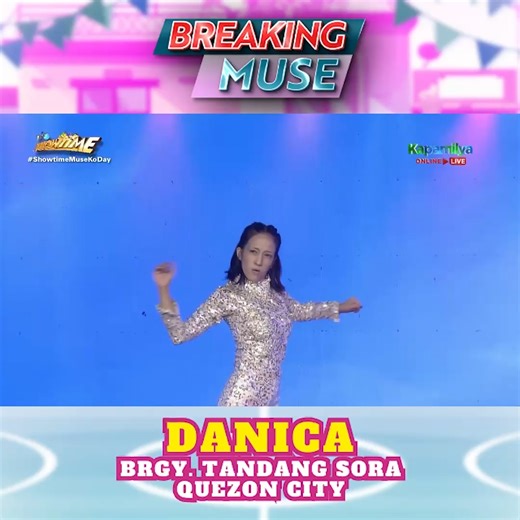 🎊 #BreakingMuse: The Fiestacular Finals ANG MUSE NG BARANGAY TANDANG SORA, QUEZON CITY – DANICA JAYME #ShowtimeMuseKoDay WATCH #ItsShowtime HERE: http://linktr.ee/itsshowtimena | It's Showtime