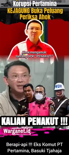 Ahok Tantang DPR: Kenapa Takut untuk Panggil?
