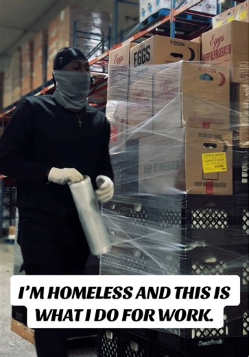 I’m homeless and this is my job as a warehouse order selector. One of the toughest physical demanding job. Do you think you can handle doing this 8-11 hours a night non stop for 5-6 days straight? #fyp #homelessman #homeless #struggle #warehouse