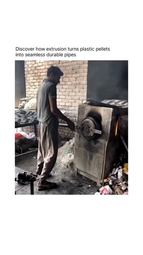 Howzy Works 💡 on Instagram: "Extrusion is one of the most fascinating manufacturing processes in the plastics industry. It begins with small plastic pellets that are melted under high heat and pressure. The molten plastic is then forced through a mold called a die, shaping it into a continuous pipe. Once cooled, it solidifies into a smooth, durable, and seamless form — ready for water lines, construction, and countless industrial uses. This continuous process ensures uniform thickness, strength