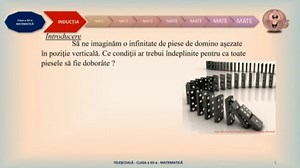 TELEȘCOALA: Matematică, a IX-a – Inducția matematică| VIDEO