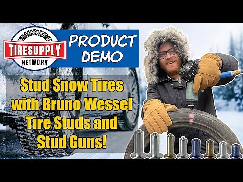 Stud Snow Tires with Bruno Wessel Tire Studs, Stud Guns, and Tire Studding Equipment - Product Demo