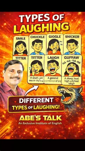 Stop Saying “Laugh”! Use These Advanced English Words ||| Abe's Talk||| Learn English easyy! 😳😂