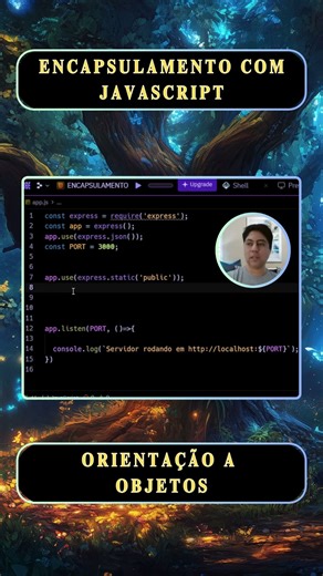 Live POO na Nuvem com JavaScript: Encapsulamento na Prática