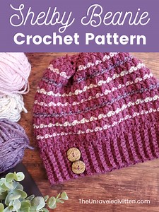 Shelby Striped Crochet Beanie Pattern