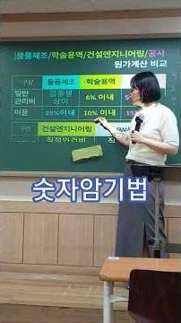 공공조달관리사 필기2과목 숫자암기법 복습용 핵심요약 #공공조달관리사 #자격증 #학원