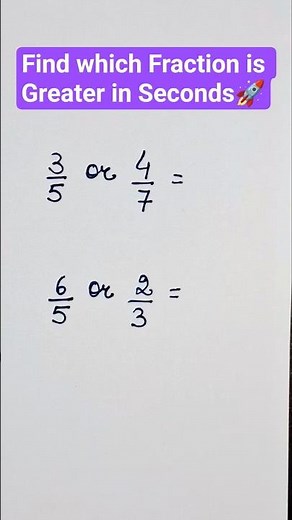 Compare Fractions in Seconds🔥| Which Fraction is Bigger? | Infinity by Vishali #fraction #maths