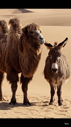 Big Camel Meets Angry Donkey.