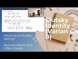 Slutsky Identity | Slutsky Equation | Normal goods | Inferior Goods | Giffen Goods| 24 |