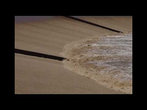 Backwater calculations in open channel. (4) Standard step method depth calculated from distance