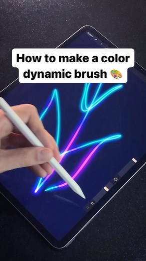 Alex Kunchevsky on Instagram: "Save to try it later 💛 ⠀ A quick tutorial on how to add dynamic color changing to any brush in Procreate! 🎨 ⠀ Hope this little trick will be useful! 🙌 ⠀ #procreate #digitalart"