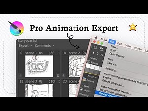 How to export animation in Krita (Format Selection)