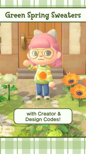 Green Custom Design Sweaters You Need Now | ACNH