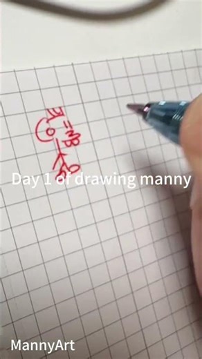 Day 1 of drawing manny until they are a army