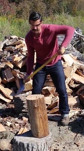 This Wood Splitter Drill Bit gets your logs split like it’s plywood 🔥🛠️ #tools #besttools