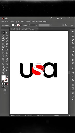 Wordmark Logo How to Create in illustrator | Easy Tutorial #shorts #illustrator #logo #tutorial