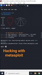 Hacking with metasploit #commands #kali