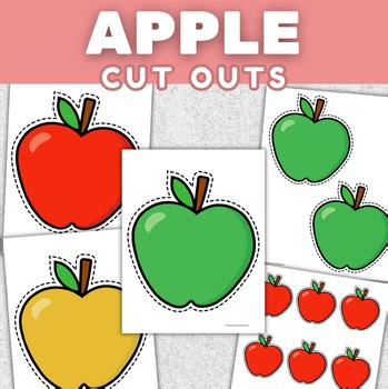 Apple Cut Out Activity Sheets | Printable Bulletin Board & Fall Crafts