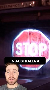 897K views · 9K reactions | In Australia A Stop Sign Made Of Water Was Developed! | Davidjustinn | Facebook