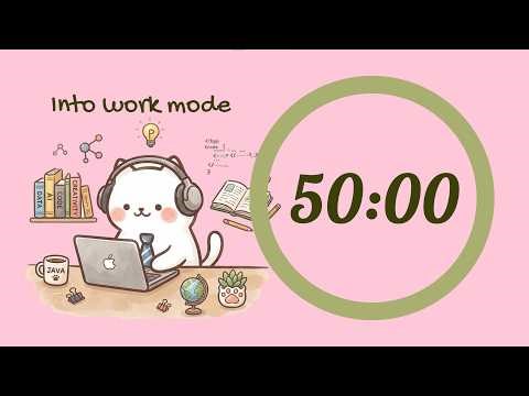 Deep Focus Lofi Hip Hop for Coding | 50:00 Pomodoro | Distraction-Free