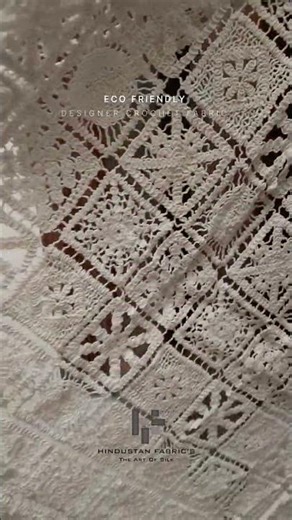 Eco-Friendly Crochet Fabric ✨ | Designer Garment Material | Wholesale Fabrics