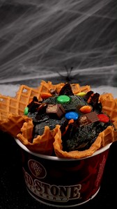 13K views · 396 reactions | The most fa-BOO-lous Creation™ of the year is back!  Treat yourself to Treat or Treat™! Made with Boo Batter™ Ice Cream, KIT KAT®, Halloween OREO® Cookies & M&M'S®. Order online at ColdStoneCreamery.com | Cold Stone Creamery | Facebook